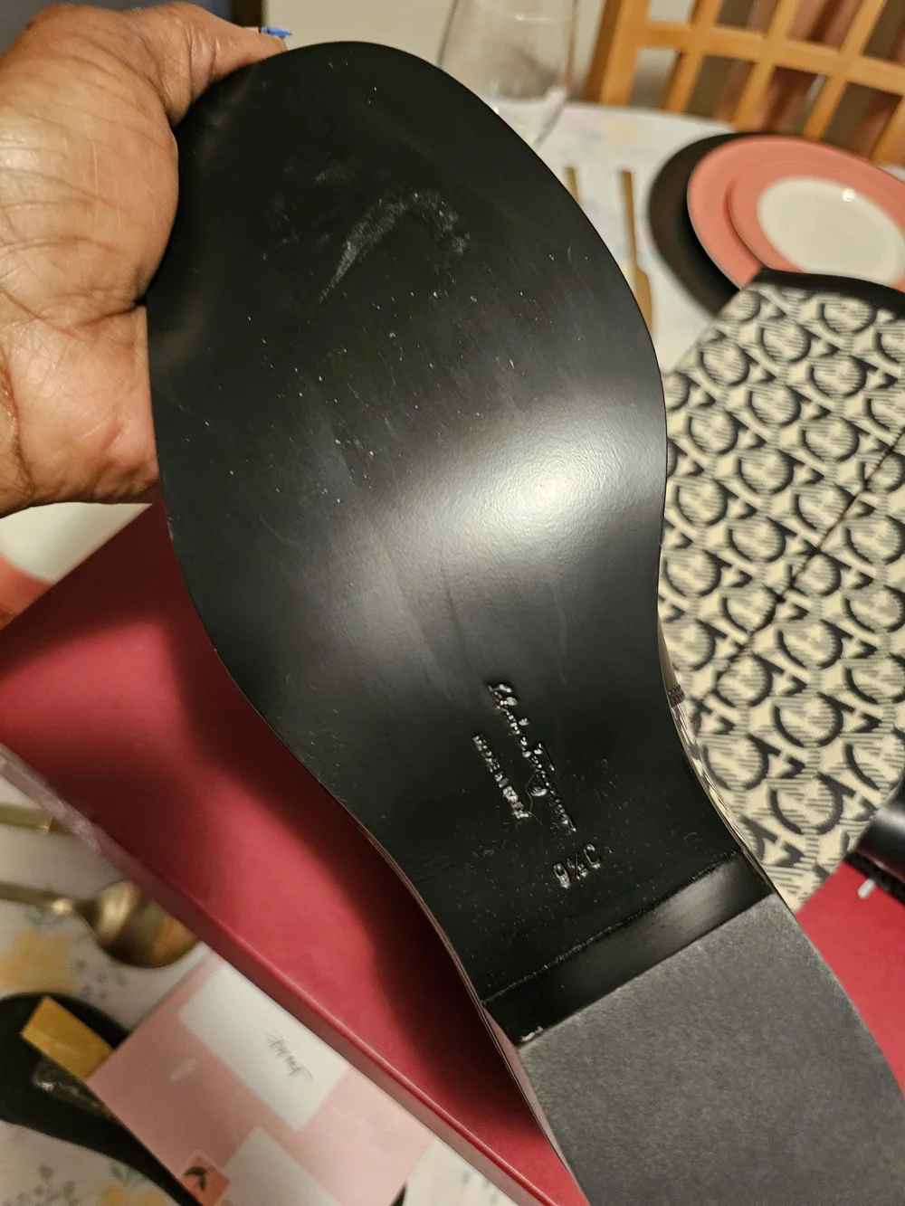 Salvatore Ferragamo stylish knee